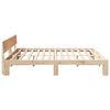 vidaXL Bed Frame with Headboard Natural 180 x 200 cm Solid Pine Wood