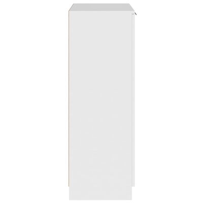 vidaXL Shoe Cabinet White 59x35x100 cm Engineered Wood