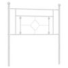vidaXL Metal Headboard White 90 cm