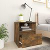 vidaXL Bedside Cabinets 2 pcs Smoked Oak 40x40x50 cm Engineered Wood