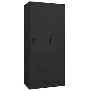 vidaXL Wardrobe | Anthracite | Steel | 80 cm width, 50 cm depth, 180 cm height