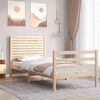 vidaXL Bed Frame without Mattress 90x200 cm Solid Wood