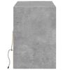 vidaXL TV Wall Cabinet with LED Lights Concrete Grey 130x31x45 cm