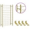 vidaXL Wine Rack for 72 Bottles Gold Metal