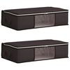 vidaXL Storage Box with Transparent Side Window 2 pcs Non-woven fabric