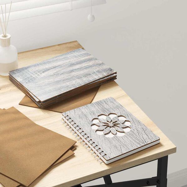 vidaXL Decor Panels 150 pcs Grey Sonoma 15 x 21 x 0.27 cm