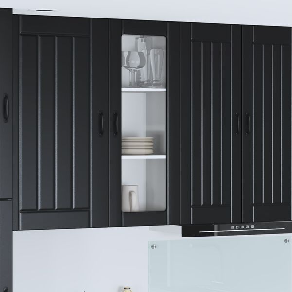 vidaXL Kitchen Cabinet Black 40 x 31 x 100 cm Engineered Wood