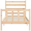 vidaXL Bed Frame without Mattress 100x200 cm Solid Wood Pine