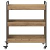 vidaXL Kitchen Trolley Artisan Oak 70 x 30 x 82 cm Engineered Wood