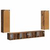 vidaXL Wall-mounted 4 pcs Old Wood