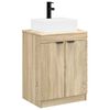 vidaXL Bathroom Furniture Set Sonoma Oak Engineered Wood