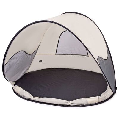 DERYAN Pop-up Beach Tent with Mosquito Net 120x90x80 cm Cream