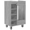vidaXL Golf Cabinet with Wheel Plain Grey Sonoma 65 x 45 x 98 cm