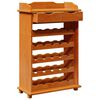 vidaXL Wine Rack Brown 58 x 28 x 90 cm Solid Pine Wood