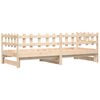 vidaXL Pull-out Day Bed without Mattress 2x(80x200) cm Solid Wood