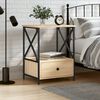 vidaXL Bedside Table Sonoma Oak 50x41x65 cm Engineered Wood