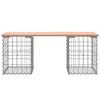 vidaXL Garden Bench Gabion Design 103x31x42 cm Solid Wood Douglas
