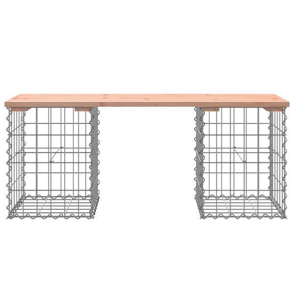 vidaXL Garden Bench Gabion Design 103x31x42 cm Solid Wood Douglas