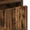 vidaXL Bathroom Cabinet with Drawer Smoked Oak 31.5 x 33 x 190 cm
