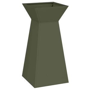 vidaXL Pillar Planter Olive 35 x 35 x 73 cm