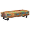 vidaXL Coffee Table 120x50x30 cm Solid Reclaimed Wood and Steel