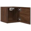 vidaXL Wall Mounted TV Cabinet 2 pcs Brown Oak 30.5x30x30 cm