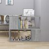vidaXL Book Cabinet/Room Divider Grey Sonoma 80x24x63 cm