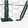 vidaXL Fence Post Green 100 x 1 m (50 mm mesh) Steel and PVC