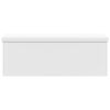vidaXL Storage Bench Foldable White PVC