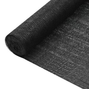 vidaXL Privacy Net Black 1.8x25 m HDPE 75 g/m&sup2;