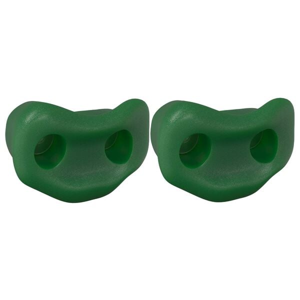 vidaXL Climbing Hold 2 pcs Green 100 x 67 x 43 mm PP