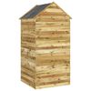 vidaXL Garden Tool Shed with Door 107x107x220 cm Impregnated Solid Wood Pine