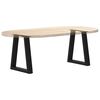 vidaXL Coffee Table Legs V-Shape 2 pcs Black 38x(42-43.3) cm Steel