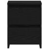 vidaXL Bedside Cabinet Black Oak 30 x 30 x 40 cm Engineered Wood