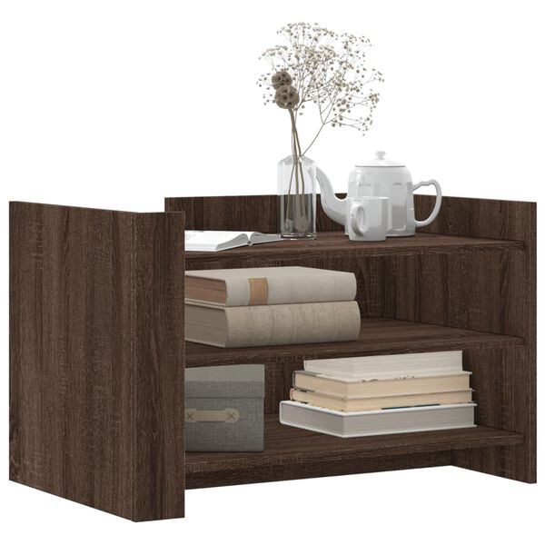 vidaXL Coffee Table Brown Oak 80x50x50 cm Engineered Wood