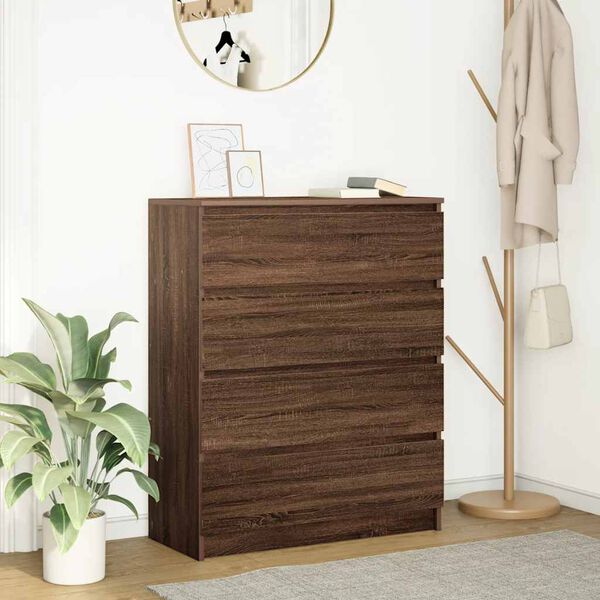 vidaXL Sideboard Brown Oak 80x35x99 cm Engineered Wood