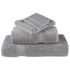 vidaXL Premium Shower Towels "SOLUND" 2 pcs Grey 70x140 cm 600 gsm