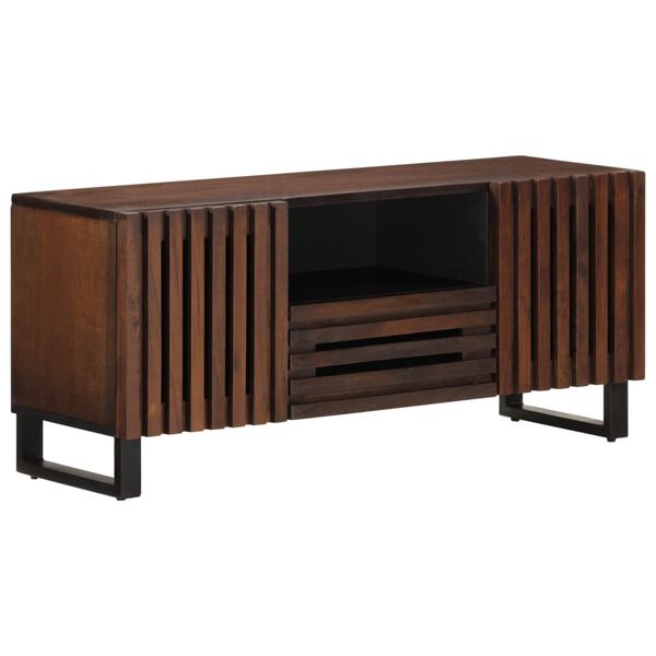 vidaXL TV Cabinet Brown 100x34x46 cm Solid Wood Mango