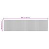 vidaXL Rug Rectangular Brown 100x400 cm Bamboo