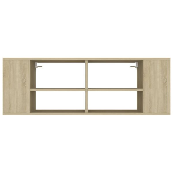 vidaXL Wall-Mounted TV Cabinet Sonoma Oak 102x35x35 cm Engineered Wood