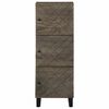vidaXL Highboard Black 40x33x110 cm Solid Wood Mango