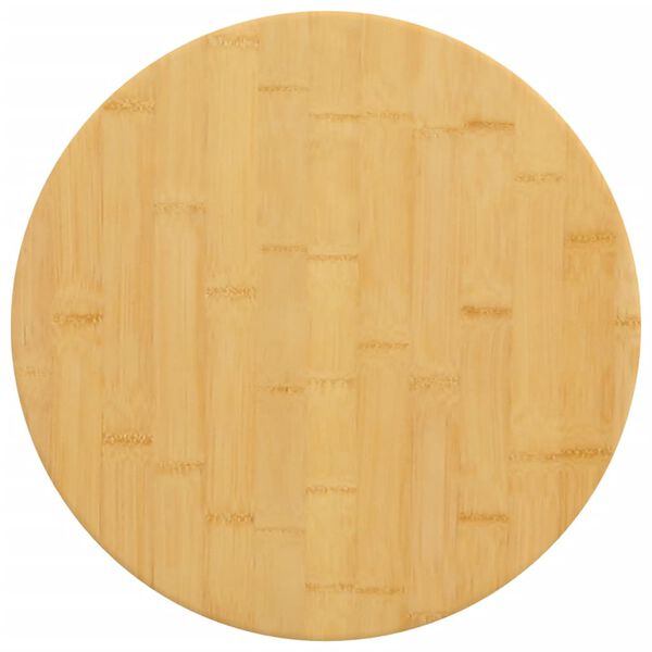 vidaXL Table Top Ø50x4 cm Bamboo