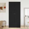 vidaXL Wardrobe with Door Black Oak 90 x 52 x 200 cm Engineered Wood