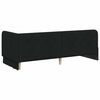 vidaXL Corner Bed Frame with Headboard Black 80 x 200 cm Fabric
