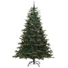 vidaXL Artificial Christmas Tree with 300 LEDs with Stand Green 240 cm