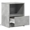vidaXL Bedside Cabinets with LED Lights 2 pcs Concrete Grey Engineered Wood