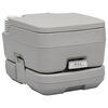 vidaXL Portable Camping Toilet Grey 10+10 L