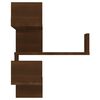 vidaXL Wall Corner Shelf Brown Oak 40x40x50 cm Engineered Wood