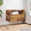 vidaXL Wall-mounted Bedside Cabinet Old Wood 45x26x28.5 cm