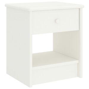 vidaXL Bedside Cabinet White 35x30x40 cm Solid Pinewood